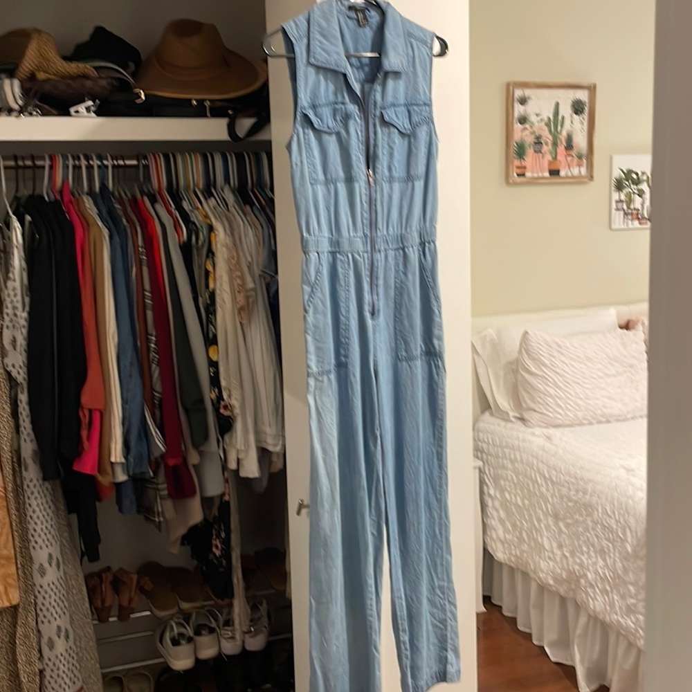 Forever 21 Jean jumpsuit